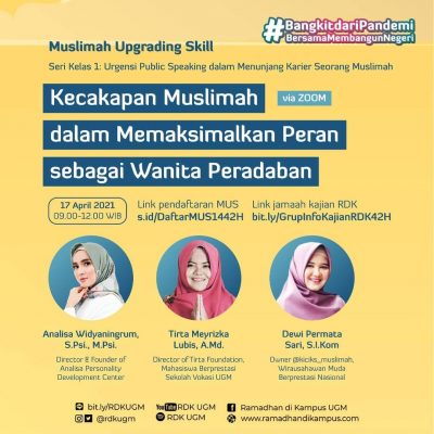 Muslimah Upgrading Skill: Analisa Widyaningrum, Tirta Meyrizka Lubis, Dewi Permata Sari